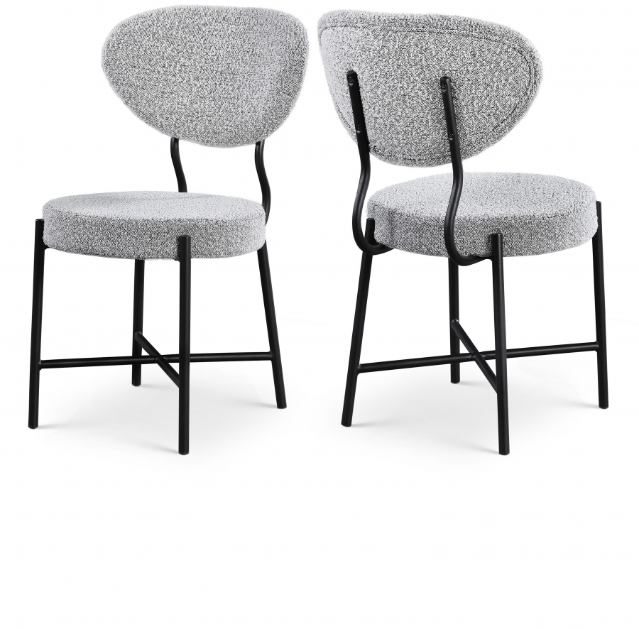 Allure Boucle Fabric Upholstered Dining Chair