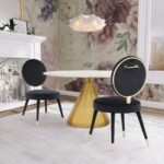 Brandy Velvet Upholstered Dining Chair