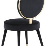 Brandy Velvet Upholstered Dining Chair