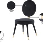 Brandy Velvet Upholstered Dining Chair
