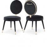 Brandy Velvet Upholstered Dining Chair