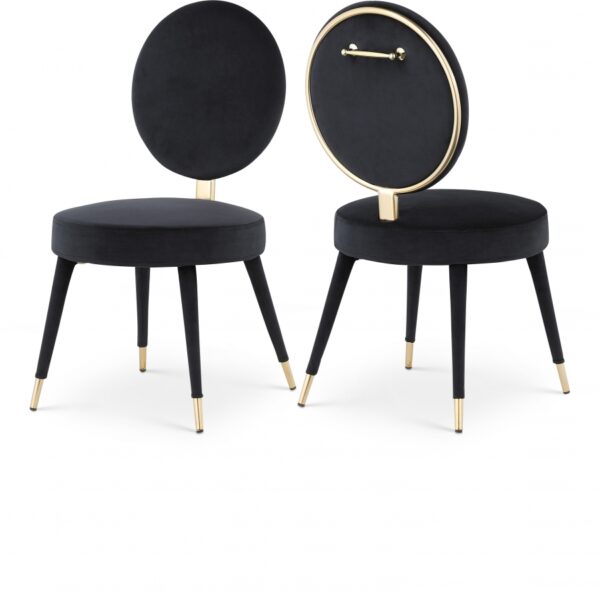 Brandy Velvet Upholstered Dining Chair