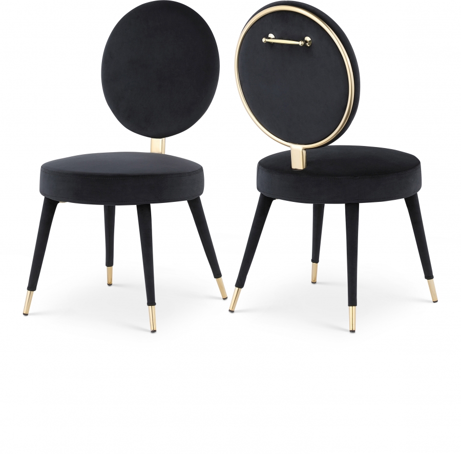 Brandy Velvet Upholstered Dining Chair