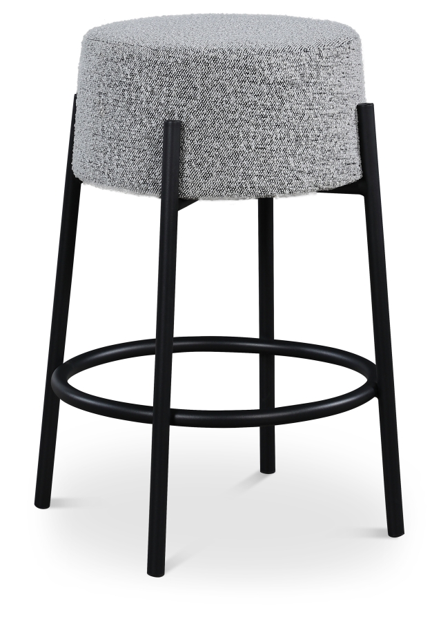Avalon Boucle Fabric Upholstered Counter Stool
