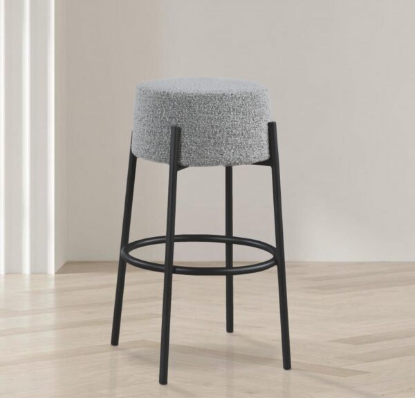 Avalon Boucle Fabric Upholstered Bar Stool
