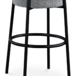 Avalon Boucle Fabric Upholstered Bar Stool