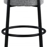 Avalon Boucle Fabric Upholstered Bar Stool