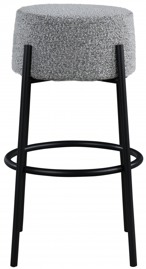 Avalon Boucle Fabric Upholstered Bar Stool