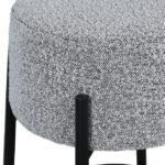 Avalon Boucle Fabric Upholstered Bar Stool