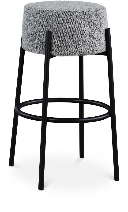 Avalon Boucle Fabric Upholstered Bar Stool