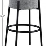 Avalon Boucle Fabric Upholstered Bar Stool