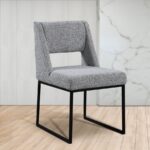 Jayce Boucle Fabric Upholstered Dining Chair