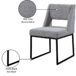 Jayce Boucle Fabric Upholstered Dining Chair