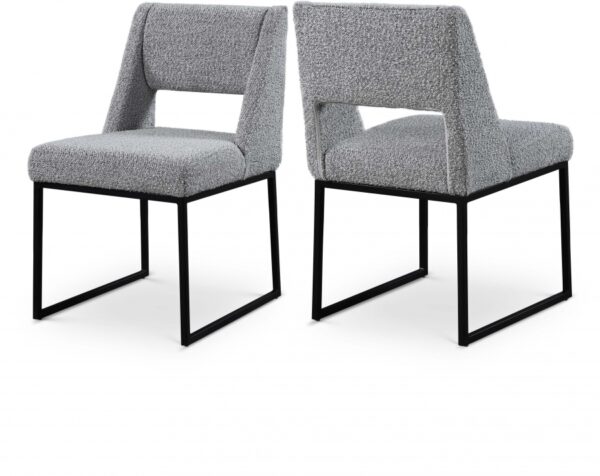 Jayce Boucle Fabric Upholstered Dining Chair