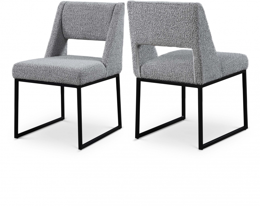 Jayce Boucle Fabric Upholstered Dining Chair