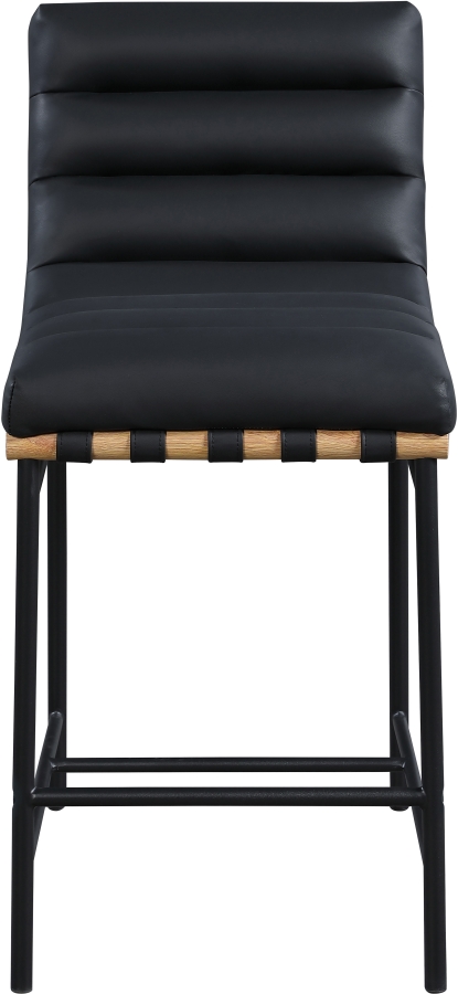 Burke Vegan Leather Upholstered Counter Stool
