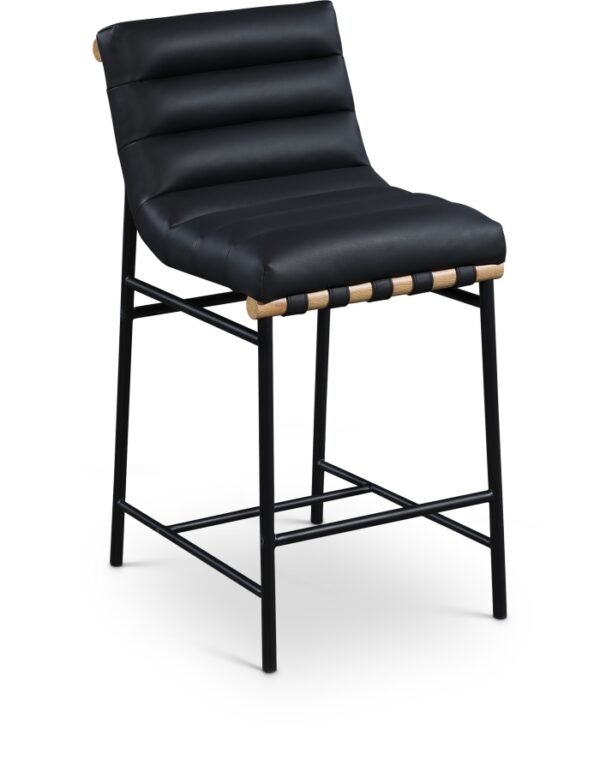 Burke Vegan Leather Upholstered Counter Stool