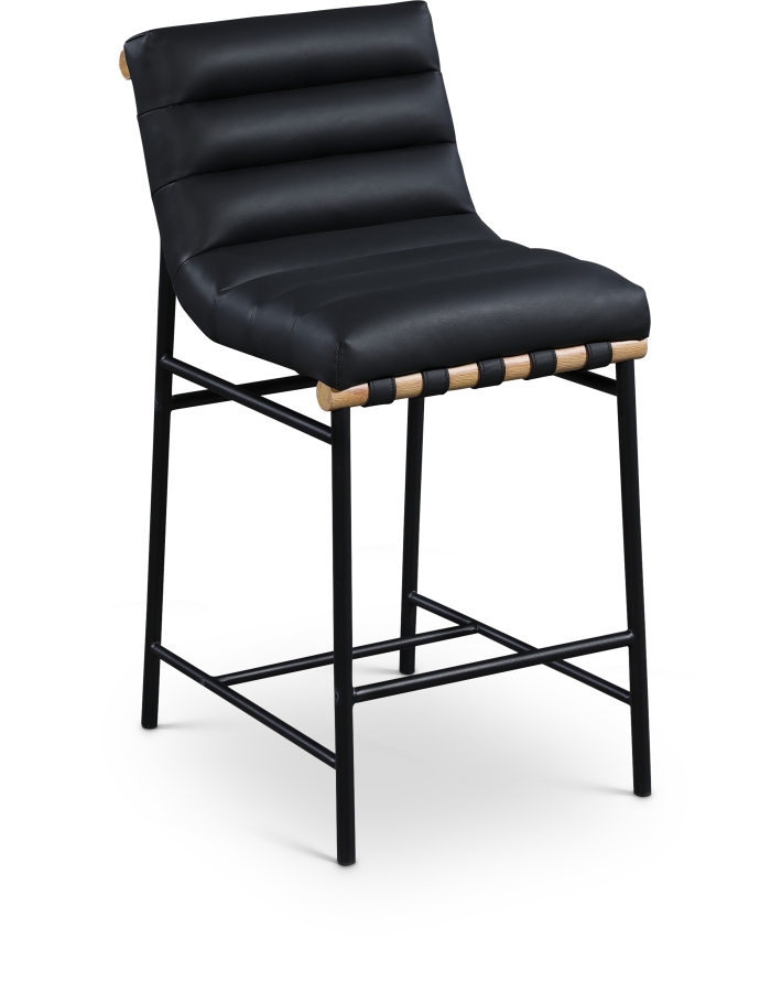 Burke Vegan Leather Upholstered Counter Stool