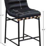 Burke Vegan Leather Upholstered Counter Stool