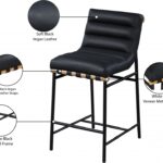 Burke Vegan Leather Upholstered Counter Stool