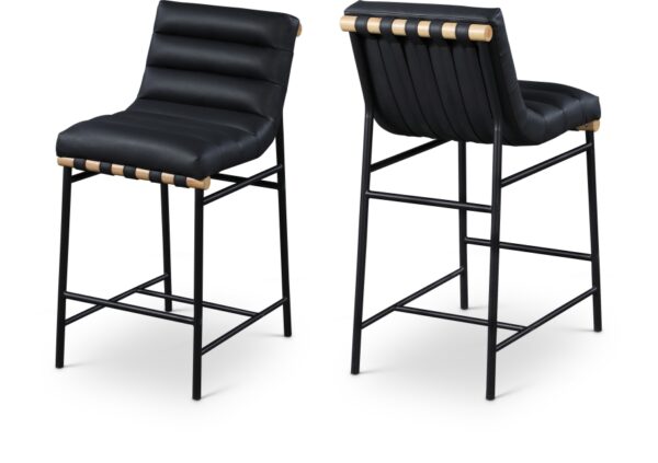 Burke Vegan Leather Upholstered Counter Stool