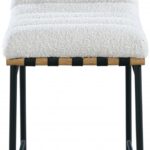Burke Boucle Fabric Upholstered Counter Stool