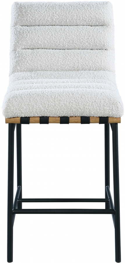 Burke Boucle Fabric Upholstered Counter Stool