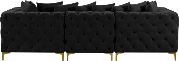 Tremblay 109" Velvet Upholstered 3pc. Modular Sofa