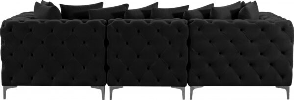Tremblay 109" Velvet Upholstered 3pc. Modular Sofa