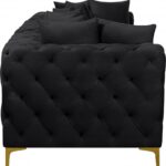 Tremblay 109" Velvet Upholstered 3pc. Modular Sofa