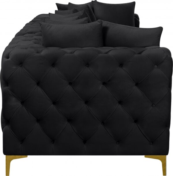 Tremblay 109" Velvet Upholstered 3pc. Modular Sofa