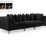 Tremblay 109" Velvet Upholstered 3pc. Modular Sofa