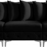 Tremblay 109" Velvet Upholstered 3pc. Modular Sofa