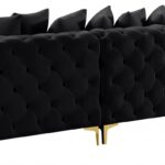 Tremblay 109" Velvet Upholstered 3pc. Modular Sofa