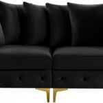 Tremblay 79" Velvet Upholstered 2pc. Modular Loveseat