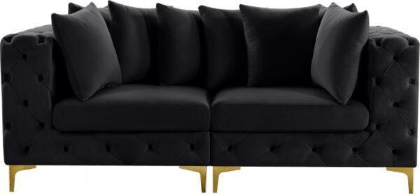Tremblay 79" Velvet Upholstered 2pc. Modular Loveseat