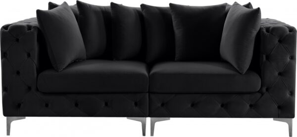 Tremblay 79" Velvet Upholstered 2pc. Modular Loveseat