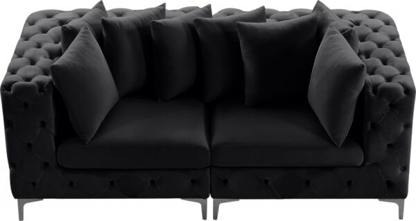 Tremblay 79" Velvet Upholstered 2pc. Modular Loveseat