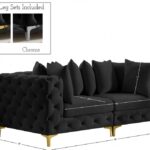 Tremblay 79" Velvet Upholstered 2pc. Modular Loveseat