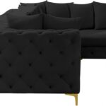 Tremblay 109" Velvet Upholstered 4pc. Modular Sectional