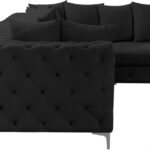Tremblay 109" Velvet Upholstered 4pc. Modular Sectional