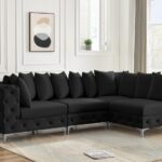 Tremblay 109" Velvet Upholstered 4pc. Modular Sectional