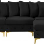 Tremblay 109" Velvet Upholstered 4pc. Modular Sectional