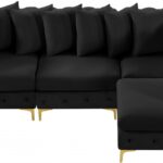 Tremblay 109" Velvet Upholstered 4pc. Modular Sectional