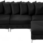 Tremblay 109" Velvet Upholstered 4pc. Modular Sectional