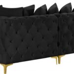Tremblay 109" Velvet Upholstered 4pc. Modular Sectional