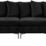 Tremblay 139" Velvet Upholstered 5pc. Modular Sectional