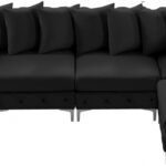 Tremblay 139" Velvet Upholstered 5pc. Modular Sectional