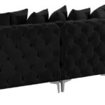 Tremblay 139" Velvet Upholstered 5pc. Modular Sectional