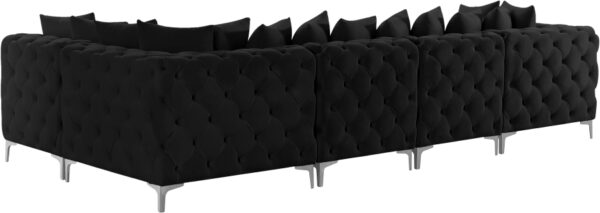 Tremblay 139" Velvet Upholstered 5pc. Modular Sectional